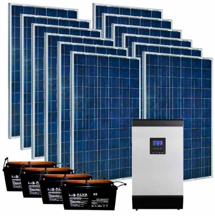 Надежная автономная солнечная электростанция на 3 кВт с доставкой